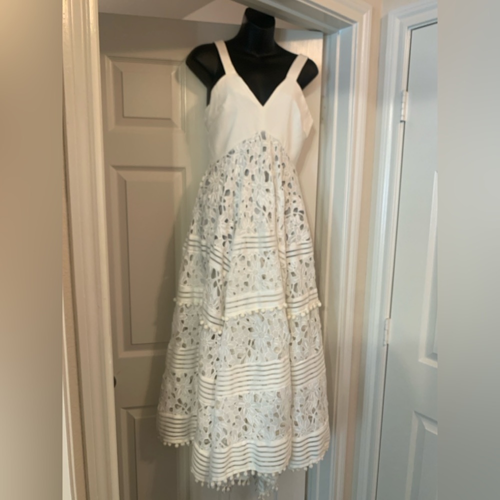White lace maxi sundress - small